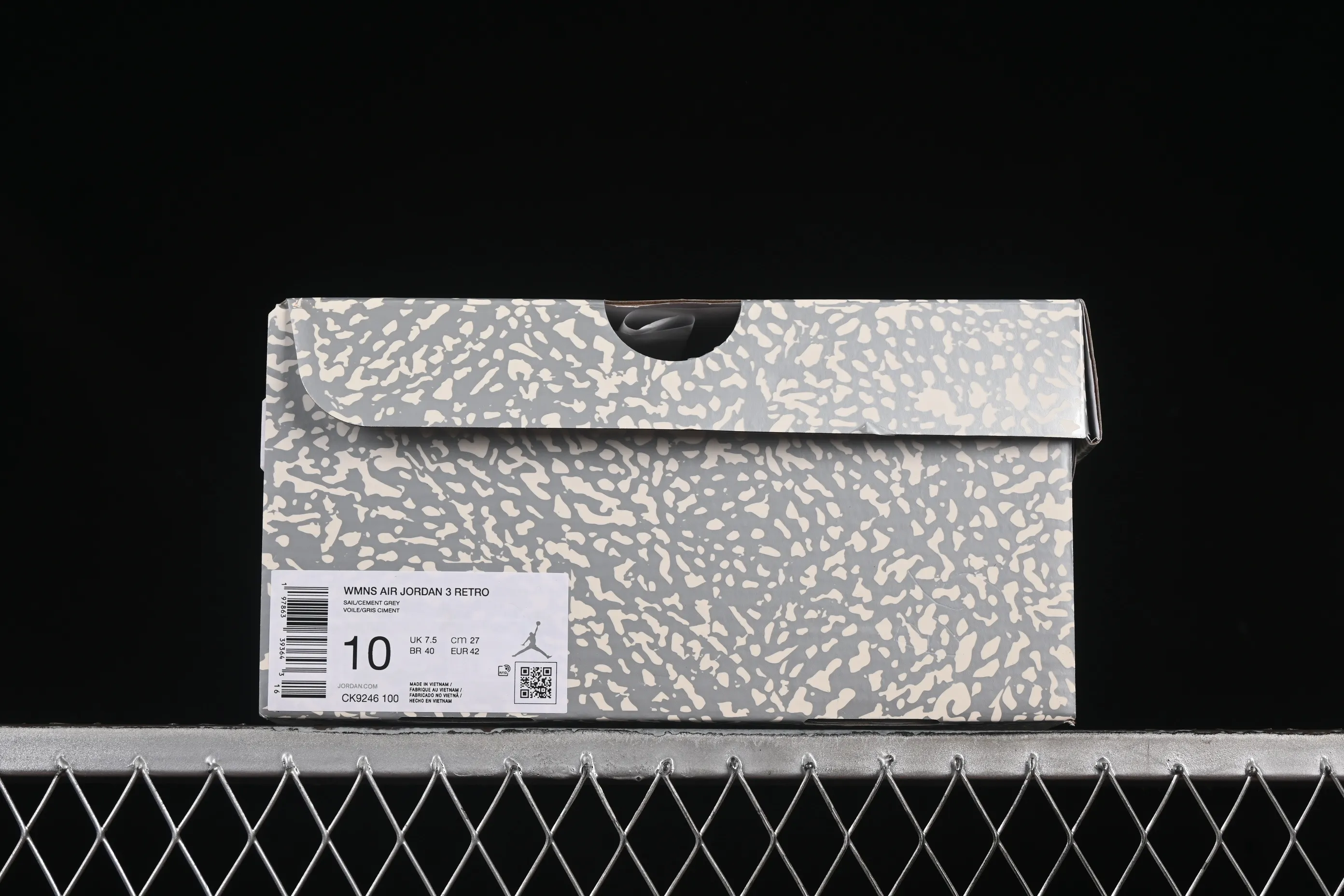 All categories Air Jordan Jordan series basketball shoes Air Jordan 3 OG version Air Jordan 3 "Sail Metallic Silver" AJ3 Joe 3 Metallic Silver CK9246-100